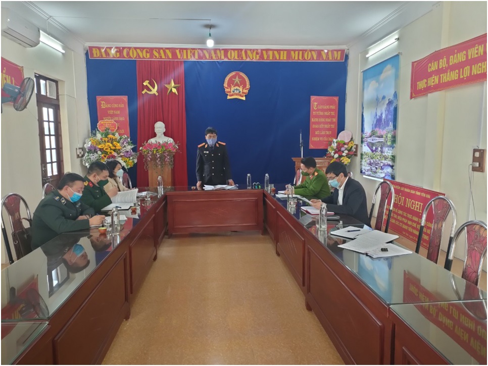 Khối thi đua các cơ quan Nội chính huyện Văn Yên, tỉnh Yên Bái tổng kết phong trào thi năm 2021
