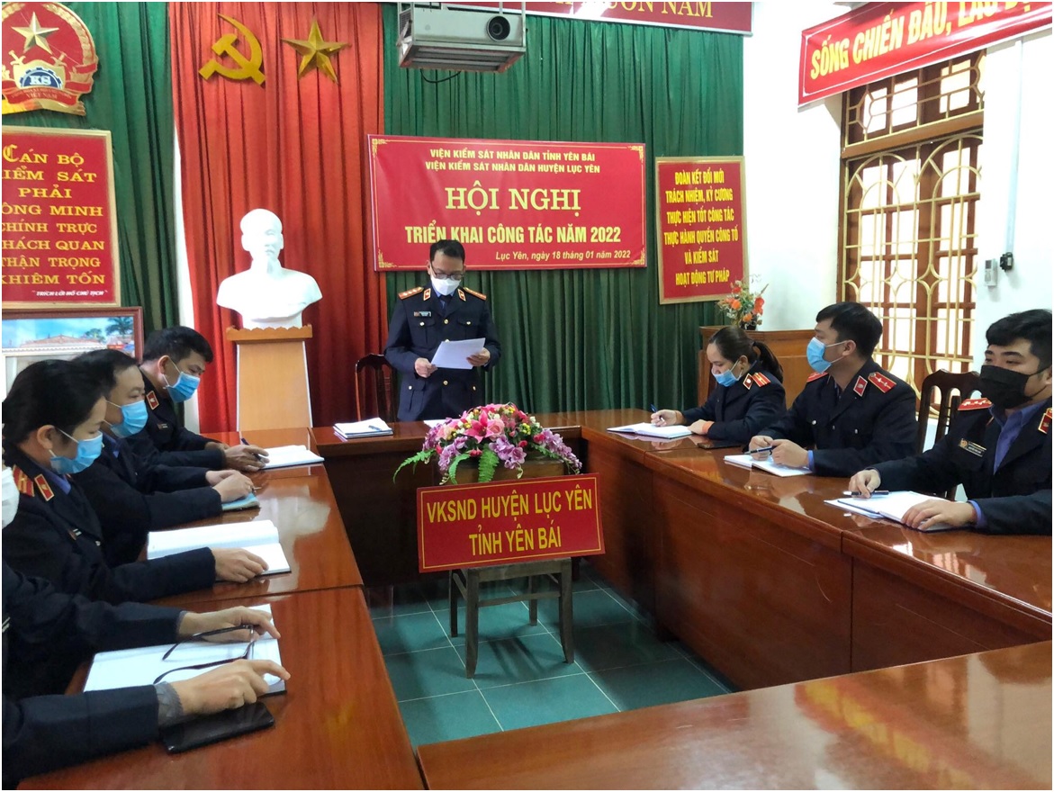 VKSND huyện Lục Yên tổ chức hội nghị triển khai công tác năm 2022