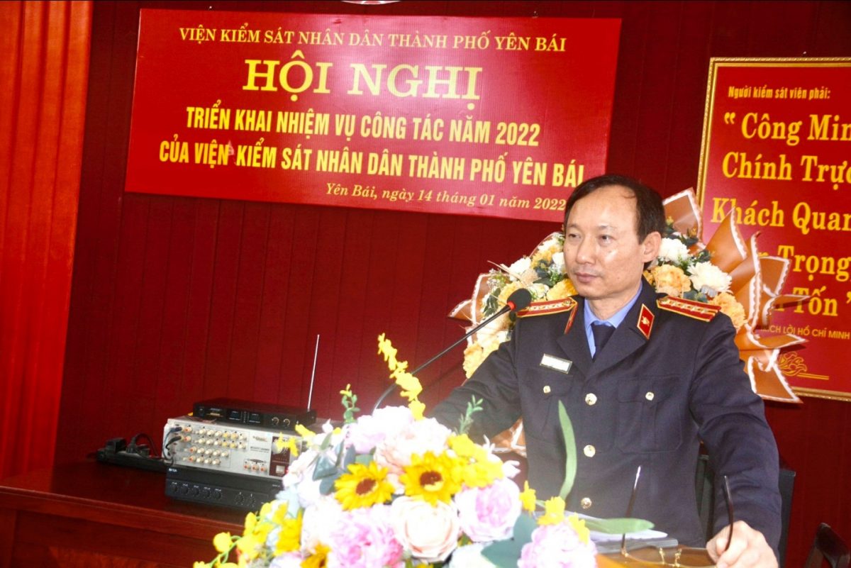 VKSND thành phố Yên Bái Tổ chức Hội nghị triển khai công tác năm 2022