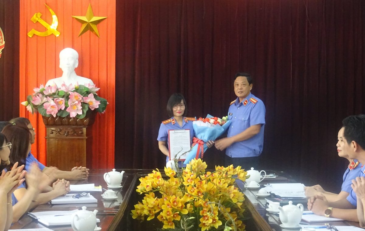 Lễ công bố và trao Quyết định bổ nhiệm Chánh Thanh tra VKSND tỉnh Yên Bái