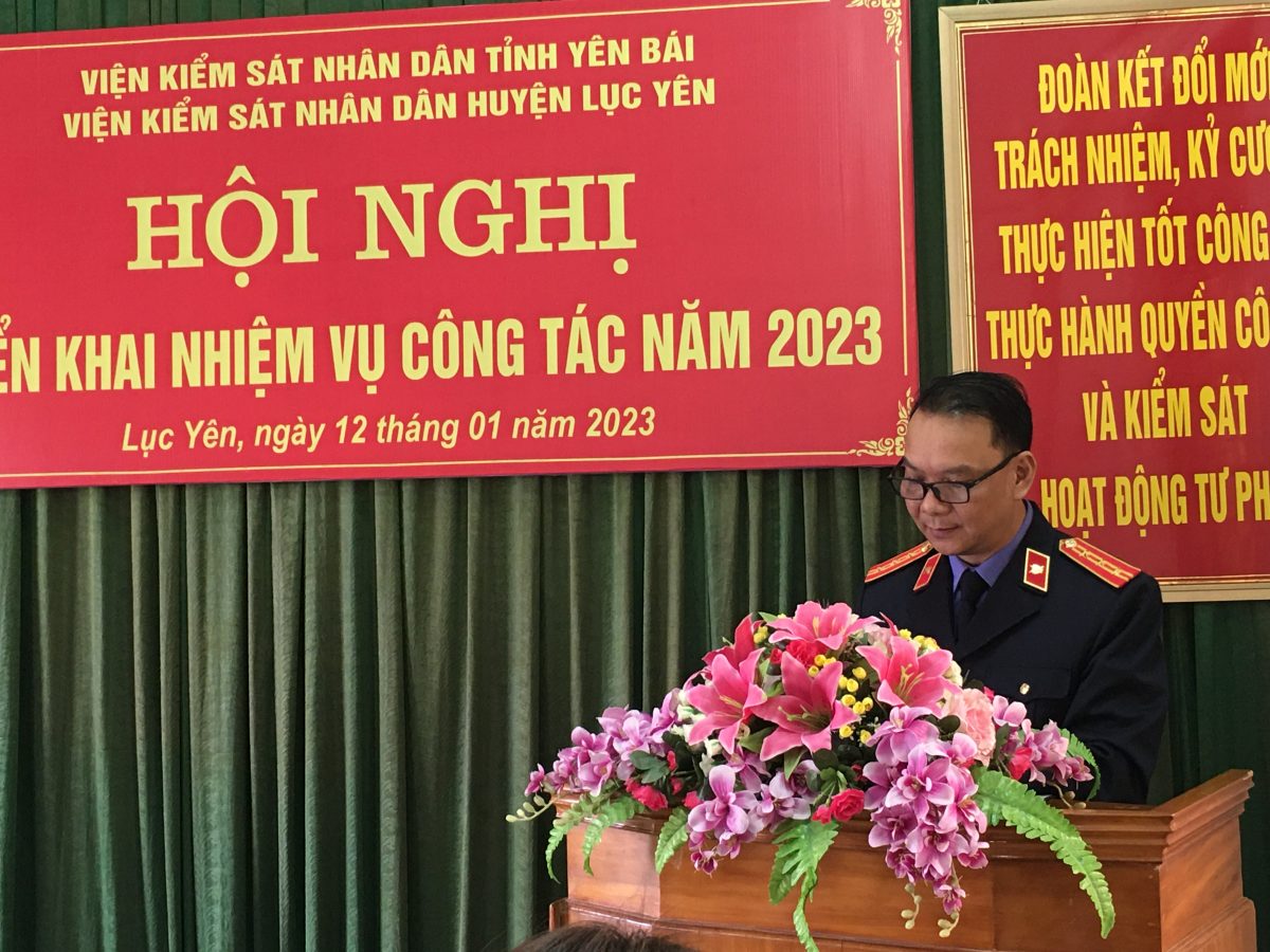 VKSND huyện Lục Yên tổ chức hội nghị triển khai công tác năm 2023