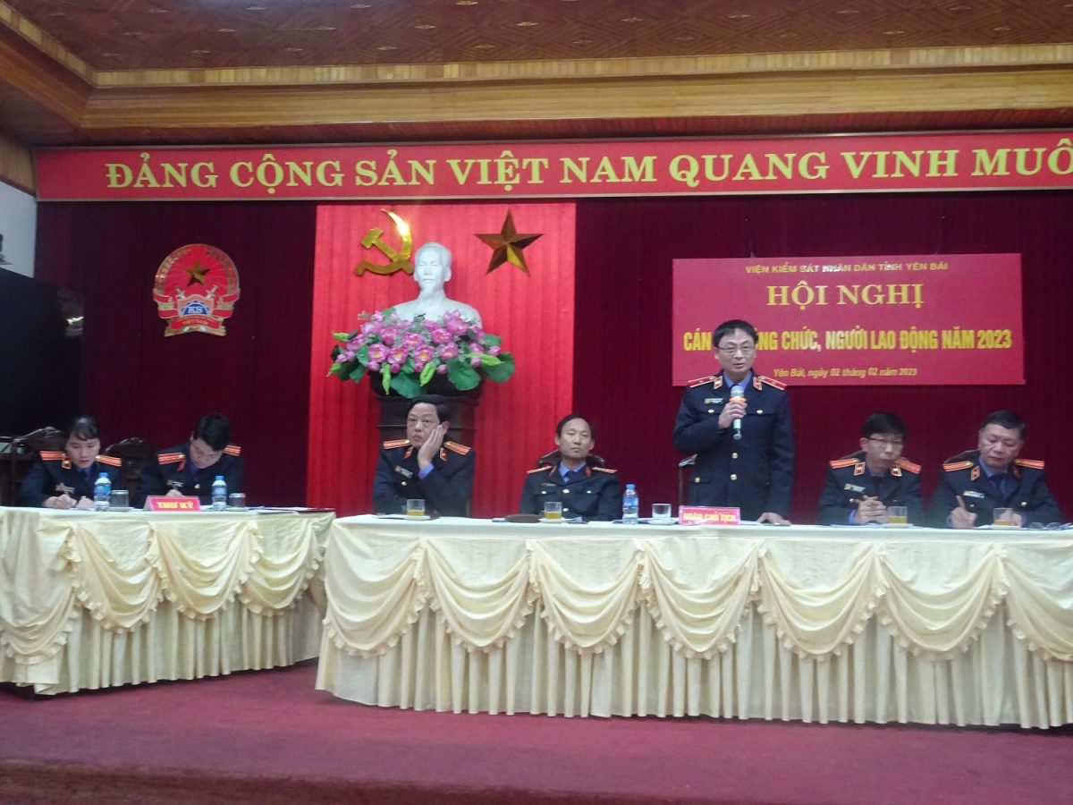 VKSND tỉnh Yên Bái tổ chức Hội nghị cán bộ, công chức, người lao động năm 2023