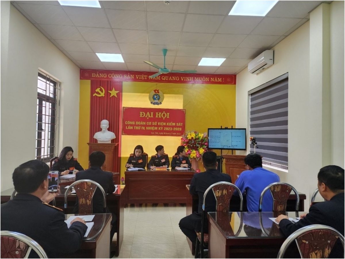 Công đoàn cơ sở VKSND huyện Văn Yên tổ chức Đại hội Công đoàn  nhiệm kỳ 2023-2028