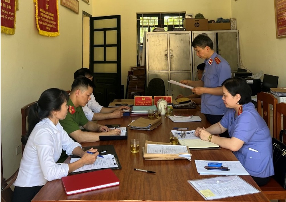 VKSND huyện Yên Bình trực tiếp kiểm sát thi hành án hình sự tại cộng đồng