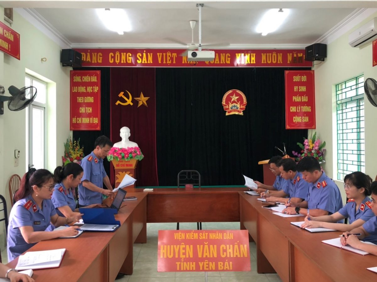 VKSND tỉnh Yên Bái tiến hành kiểm tra công tác phòng, chống tham nhũng, tiêu cực tại VKSND huyện Văn Chấn