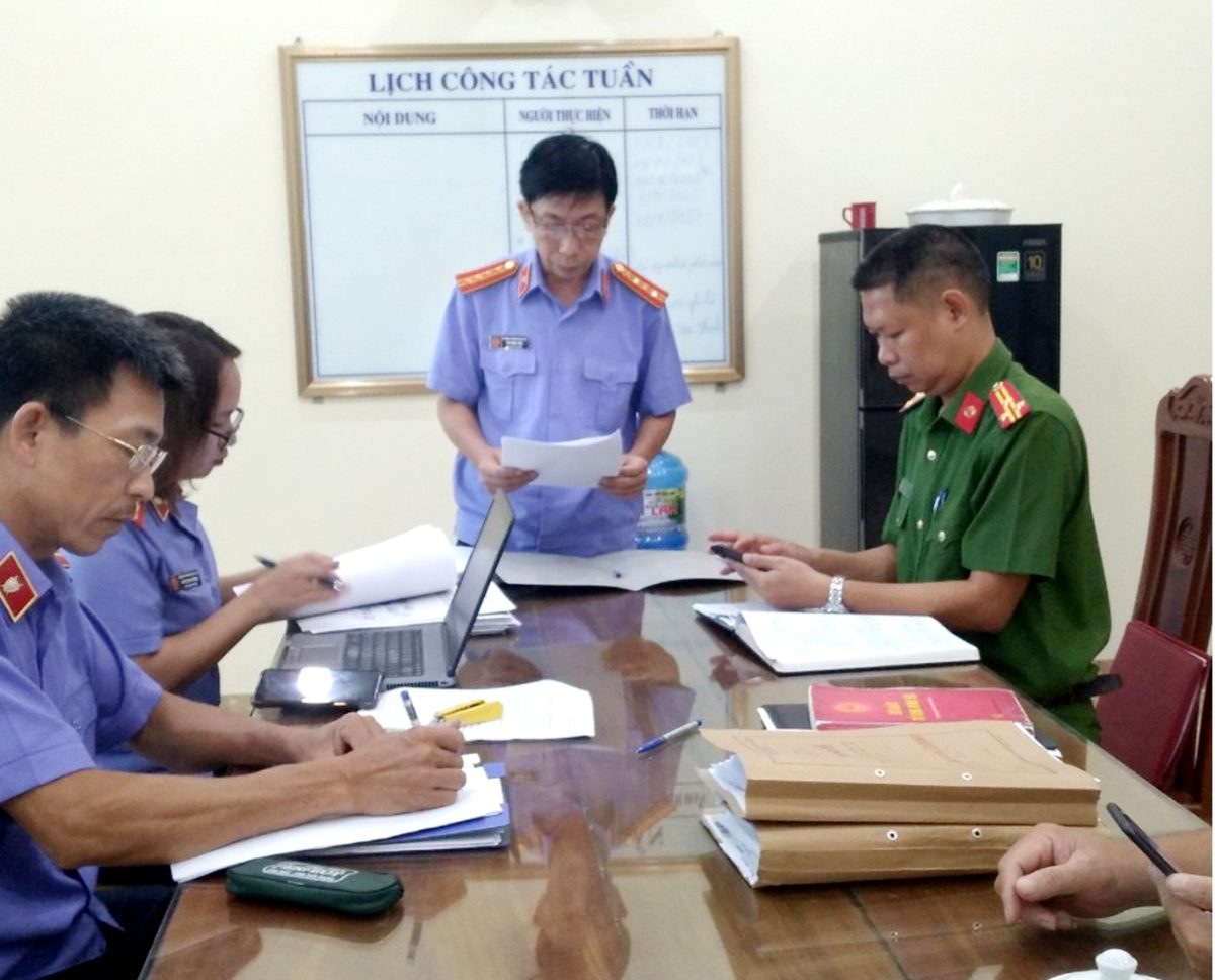VKSND tỉnh Yên Bái trực tiếp kiểm sát việc giải quyết khiếu nại, tố cáo trong hoạt động tư pháp tại Cơ quan Cảnh sát điều tra  Công an huyện Lục Yên