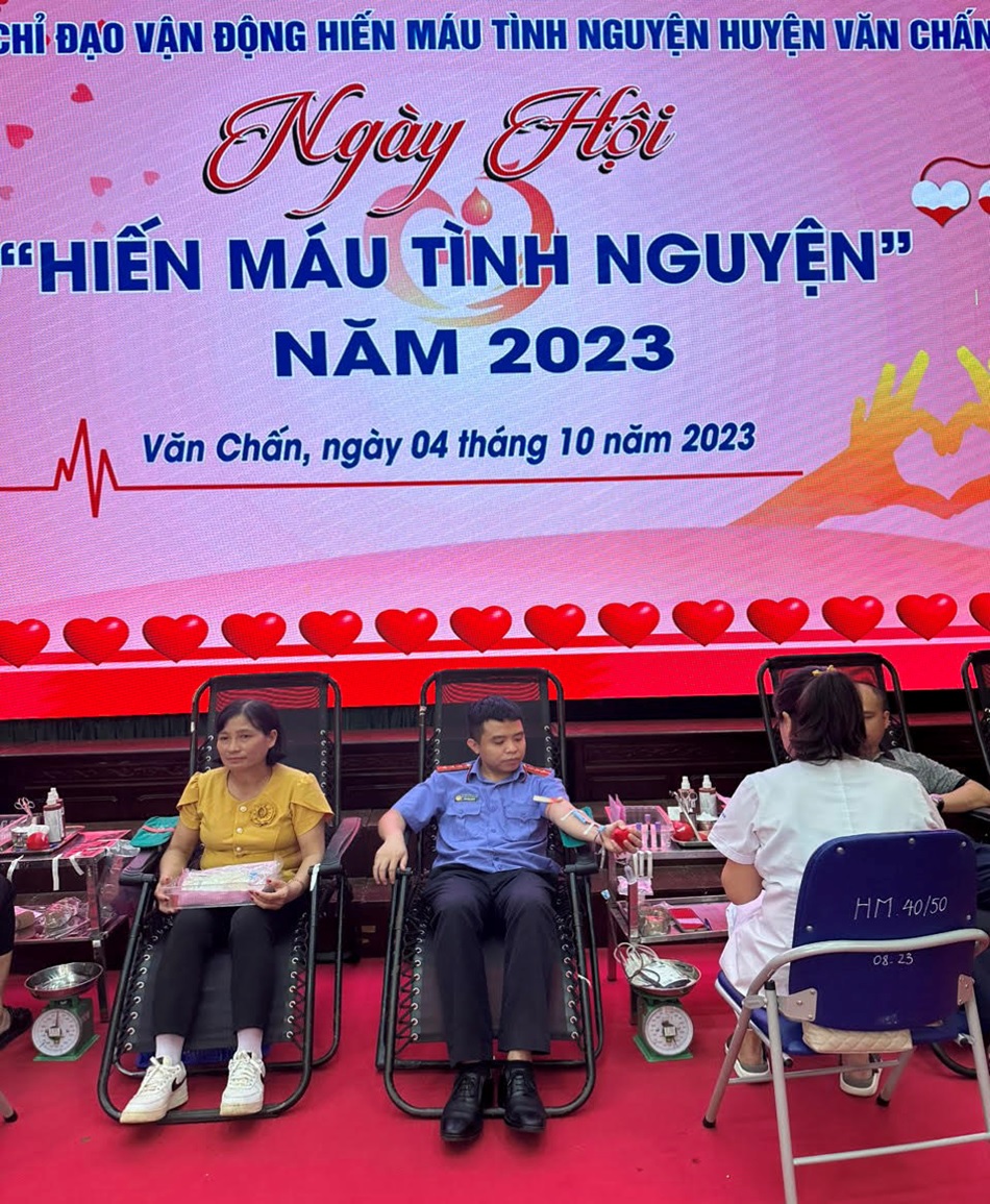 Chi đoàn VKSND huyện Văn Chấn hưởng ứng ngày hội “Hiến máu tình nguyện” năm 2023