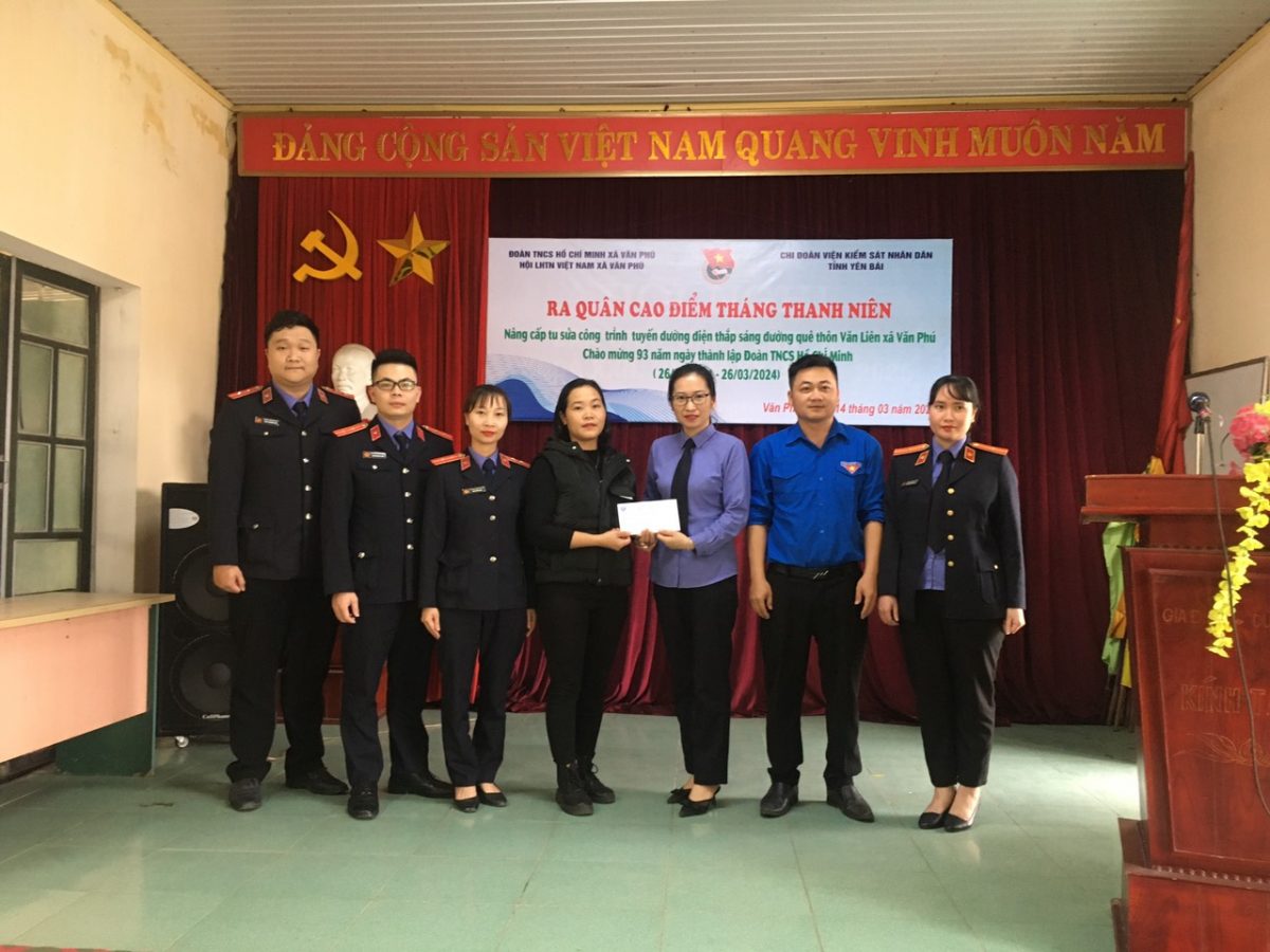 Chi đoàn VKSND tỉnh Yên Bái thực hiện chuỗi hoạt động chào mừng kỷ niệm 93 năm ngày thành lập Đoàn TNCS Hồ Chí Minh