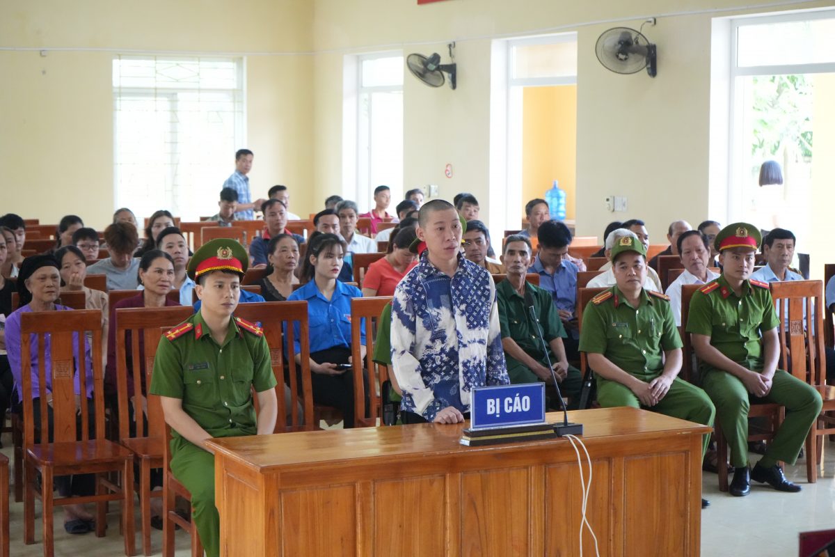 VKSND huyện Trấn Yên phối hợp với Toà án nhân dân cùng cấp tổ chức phiên toà xét xửu lưu động các vụ án hình sự năm 2024