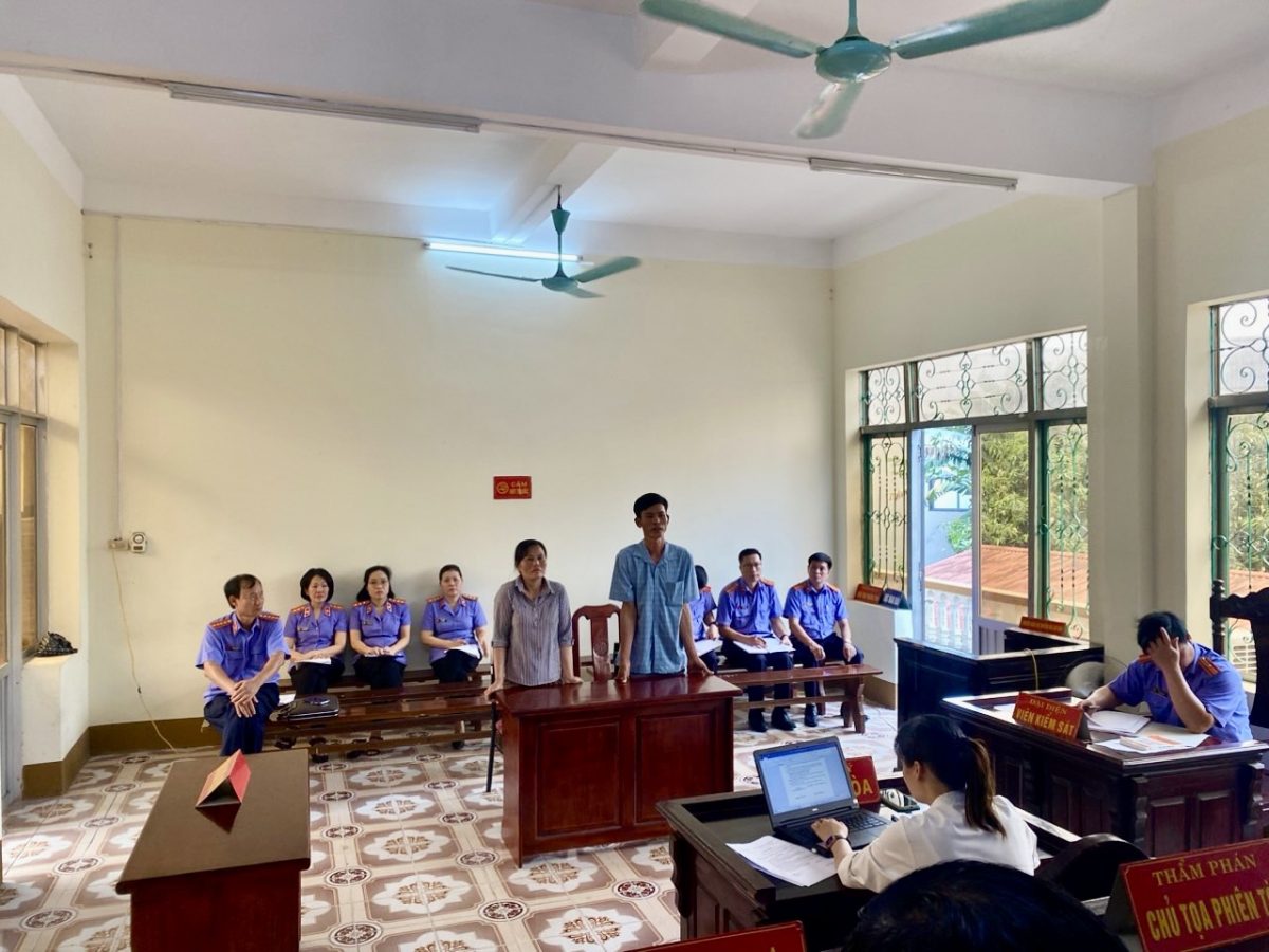Phòng 9, VKSND tỉnh Yên Bái tham dự  phiên tòa rút kinh nghiệm tại VKSND cấp huyện